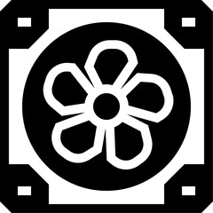 Vector of PC Fan Icon