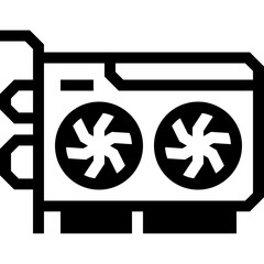 Vector of Graphic Card Icon