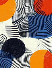 Design, moderne abstrakte Muster, Generative AI