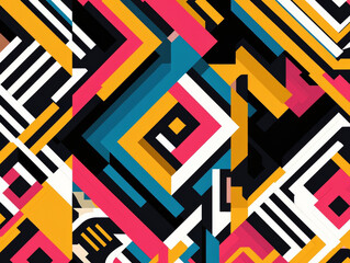 Design, moderne abstrakte Muster, Generative AI