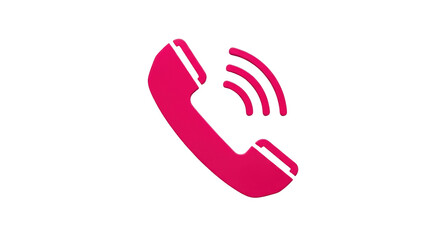 Fototapeta premium Isolated Red Telephone Icon