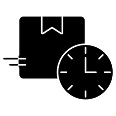 Timely Shipping Icon, Fast & Reliable Delivery, On-Time Shipping Guarantee