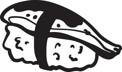 Sushi food ink Japanese cuisine	

