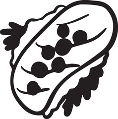 Sushi food ink Japanese cuisine	
