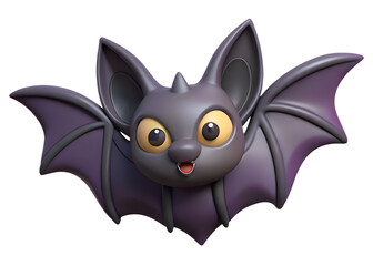 bat 3d rendering icon png