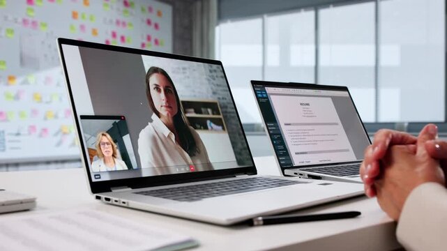 Virtual Job Interview Webcast Using Online Conference