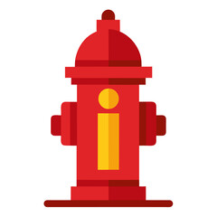 Fire hydrant vector on white background.