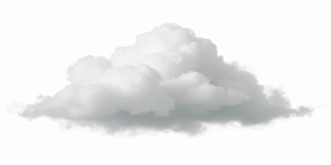 White smoke rising on a bright background with clouds and clear sky