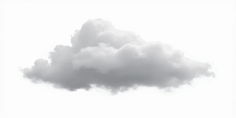 white fluffy clouds on a bright, clear summer day 