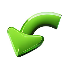 Clean Vector 3D Arrow PNGs. Black Minimalist Arrows on Transparent Background