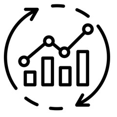 Fototapeta premium Recovery Kpi Icon Element For Design 