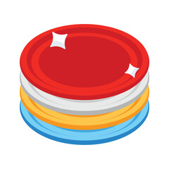 Have a look at this 2d icon of dishwashing in trendy style