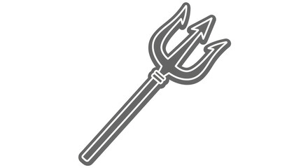 Isolated trident symbol