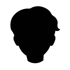 Male avatar profile picture icon isolated on white background
