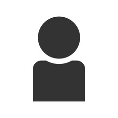 Man avatar profile icon isolated on transparent background