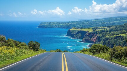 Scenic coastal highway