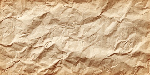 Obraz premium Crinkled, textured light beige paper background