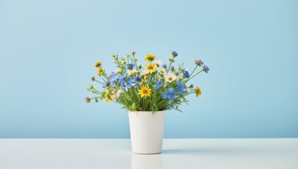 The quiet time of fresh daisies