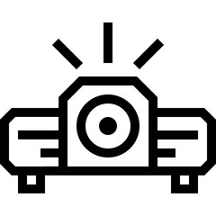 Vector of Projector Outline Icon