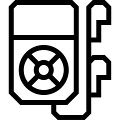 Vector of Music Player Outline Icon