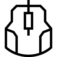 Vector of Gaming Mouse Outline Icon