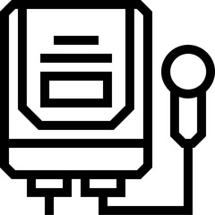 Vector of Water Heater Outline Icon