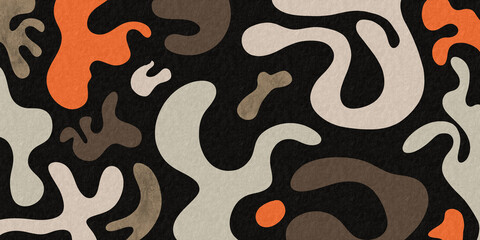 Abstract multicolor painting wtih grunge texture on canvas. Artwork mix brush stroke, splash color and oil, acrylic paint element. Modern contemporary art  for wallpaper background