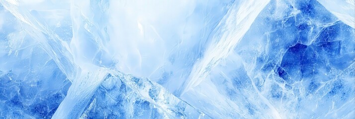 Obraz premium Abstract Blue Ice Texture Background
