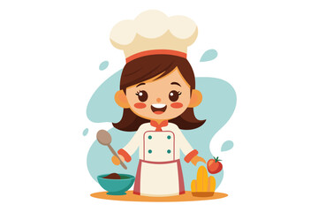 Perfect for promoting fun in cooking and kid-friendly kitchen content.