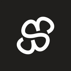 letter S simple abstract logo