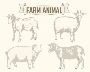 farm animals set