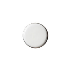 Round, blank, white plate