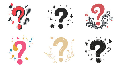 Minimalistic Illustration of a Question Mark – Simple Line Art Design