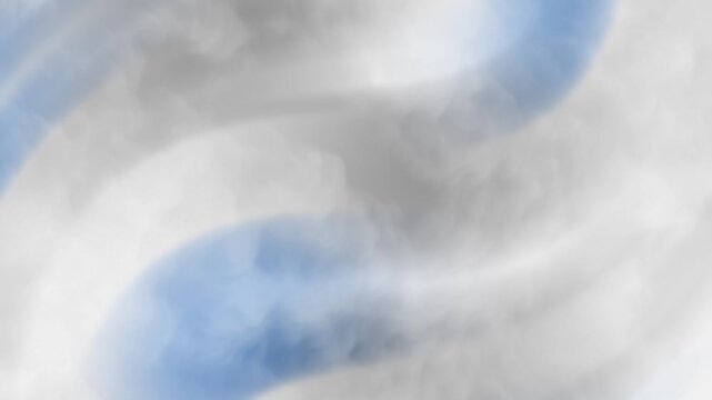 Blueberries Abstract background animation featuring dynamic smoke-like flowing light blue and grey patterns continuously moving.
