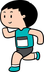 Illustration of man running
