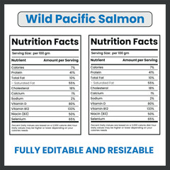 Wild Pacific Salmon Fish Drawing