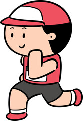 Illustration of man running
