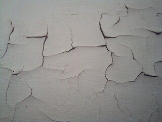 Old paint with cracks on the wall. Background for design