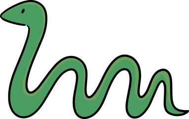 Fototapeta premium Illustration of snake 