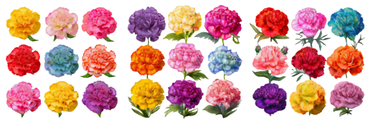 Colorful Carnations