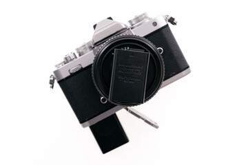 Retro camera and battery