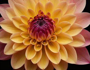 dahlia flower macro