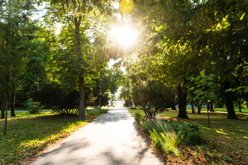 Der Park Milana Rastislava Štefánika, Stadtpark der Kulturhauptstadt 2026, Trenčín, Slowakei