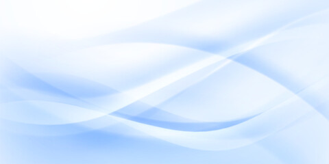 Blue waves abstract background, modern design, vector illustration