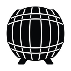old style cider barrel silhouette