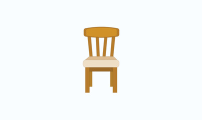 Premium Wooden single chair vector design