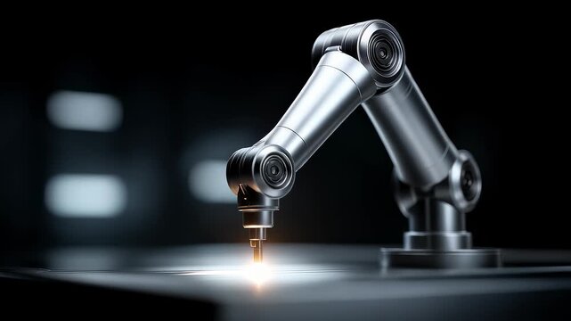 Precision Robotic Arm Demonstrates Intelligent Manufacturing