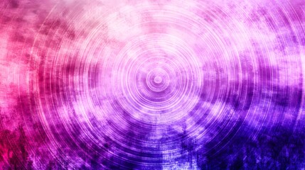 Abstract Purple Pink Concentric Circles Grunge Texture Background