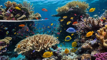 Colorful Marine Life and Lush Coral in Ocean Depths - 4