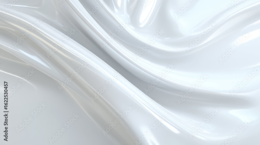 Poster glossy white background with smooth surface for creative projects